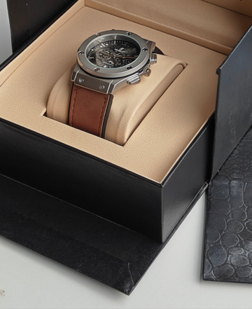 HB watch skeleton dial ( box separate charges)